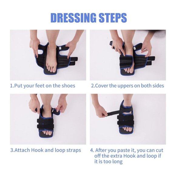 Post-Operative Shoes For Broken Toes - Black - Medium - Picture 14 of 16